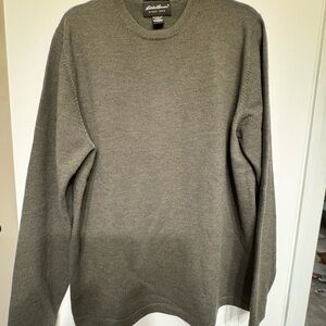 Eddie Bauer Men's Crewneck Sweater in Gray